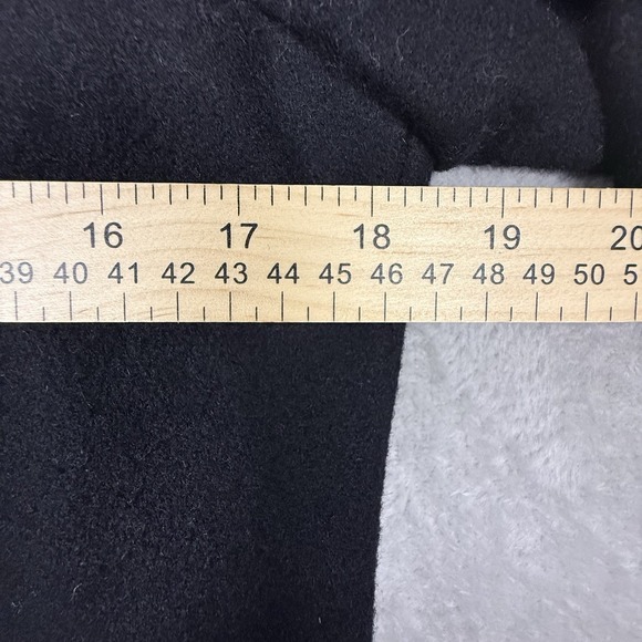 Andrea Brem black wool blend button front coat size Small Peacoat - Picture 7 of 16